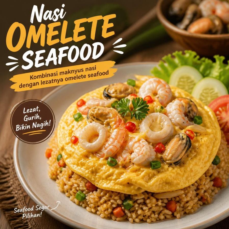 Foto Nasi Omelete Seafood D’ Cost Seafood