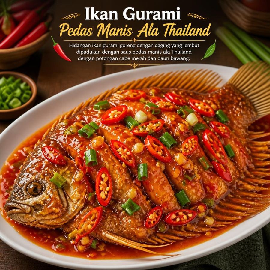 Foto Ikan Gurami Pedas Manis Ala Thailand D’ Cost Seafood
