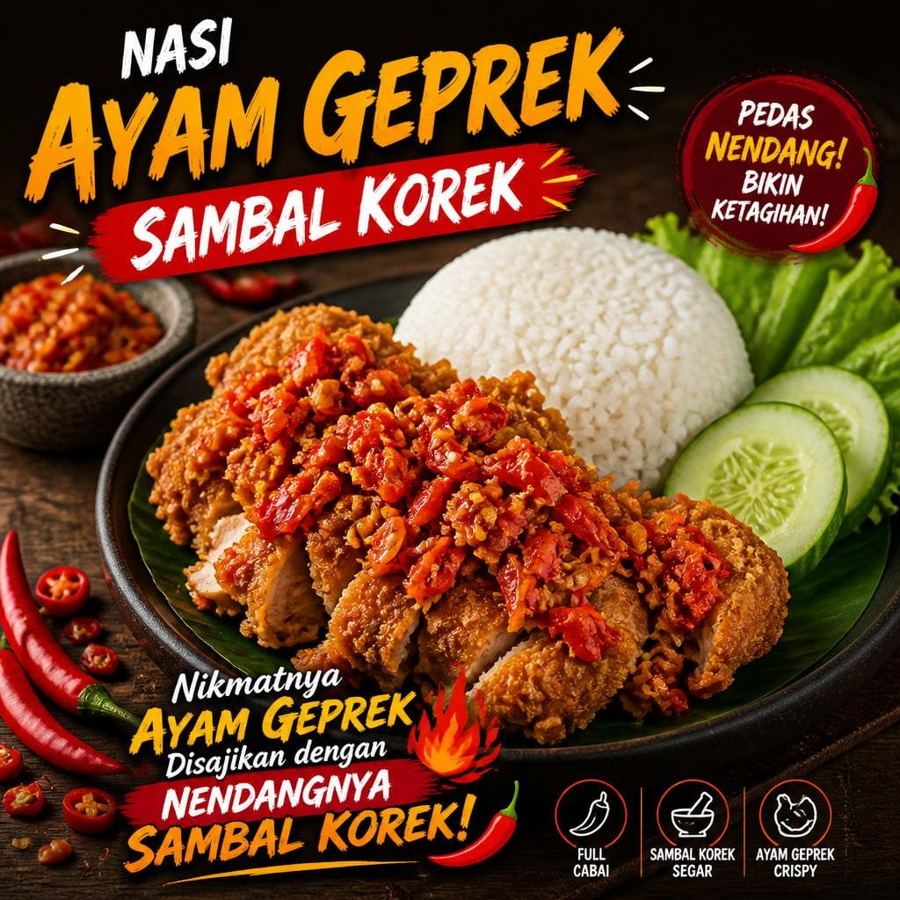 Foto Nasi Ayam Geprek Sambal Korek D’ Cost Seafood