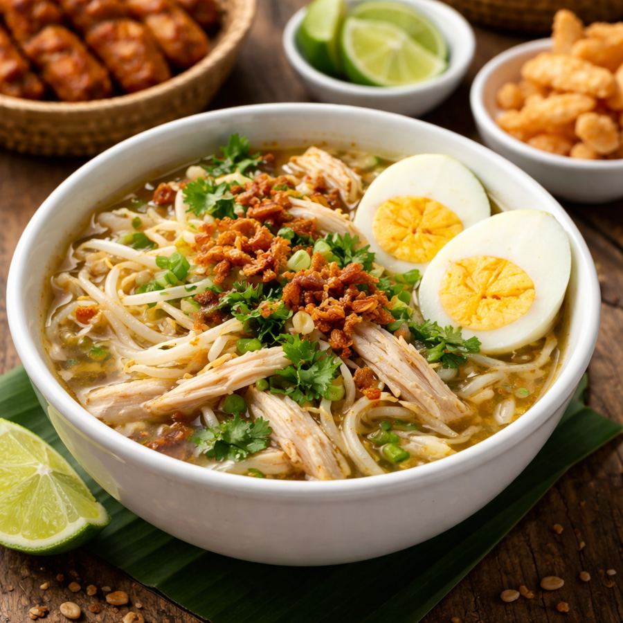 Foto Soto Kudus Eat and Eat – soto khas Kudus dengan kuah gurih dan isian lengkap
