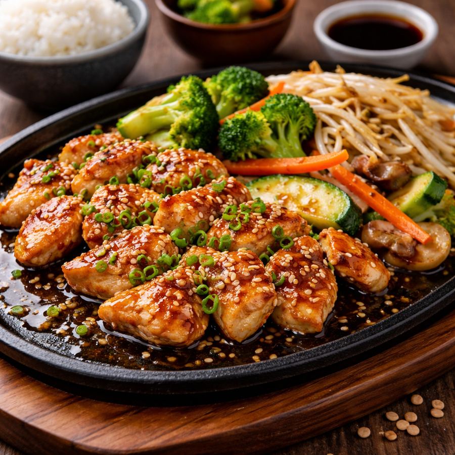 Foto Chicken Teppanyaki Eat and Eat – ayam panggang dengan saus teppanyaki
