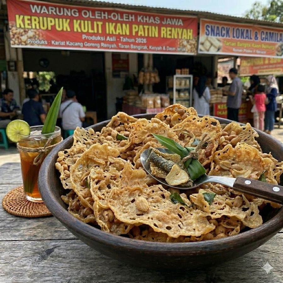 Foto Kerupuk Kulit Ikan Patin