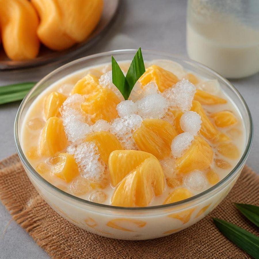 Foto Es Nangka Es Teler 77 dengan gula teler dan susu