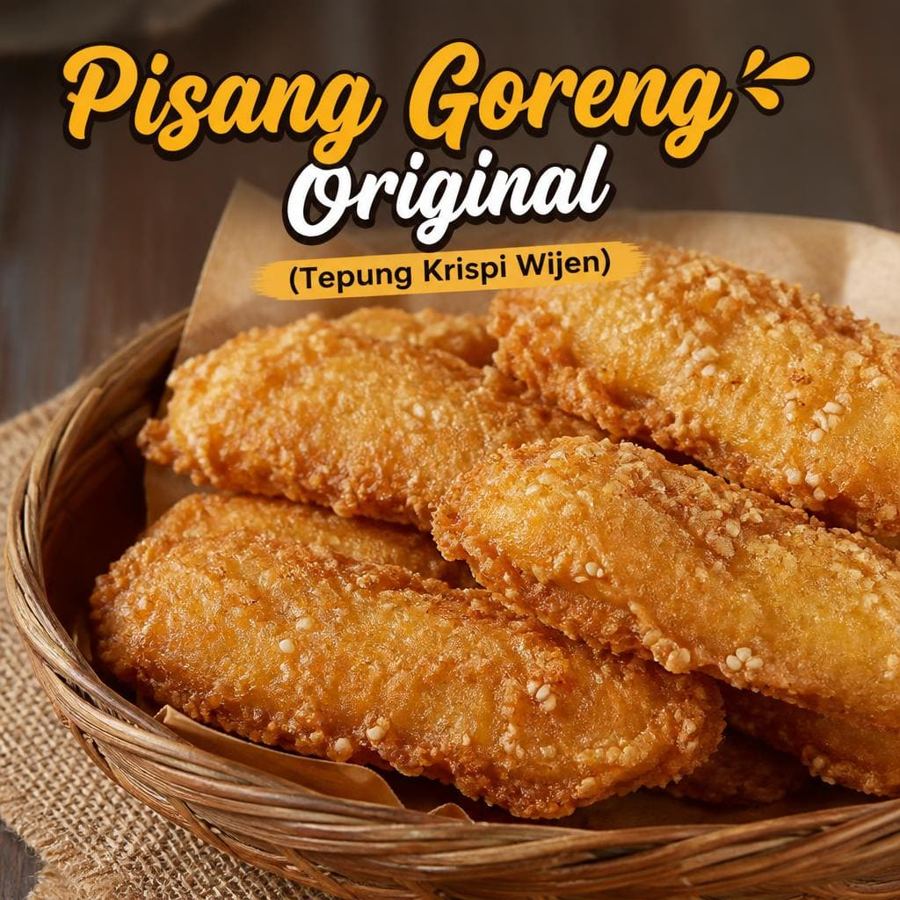 Foto Pisang Goreng Original Es Teler 77 dengan tepung krispi wijen