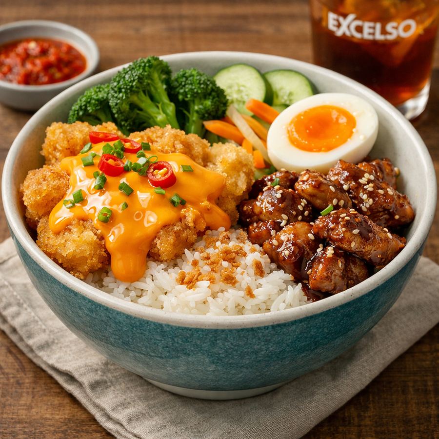 Foto Lava Chicken Rice Bowl