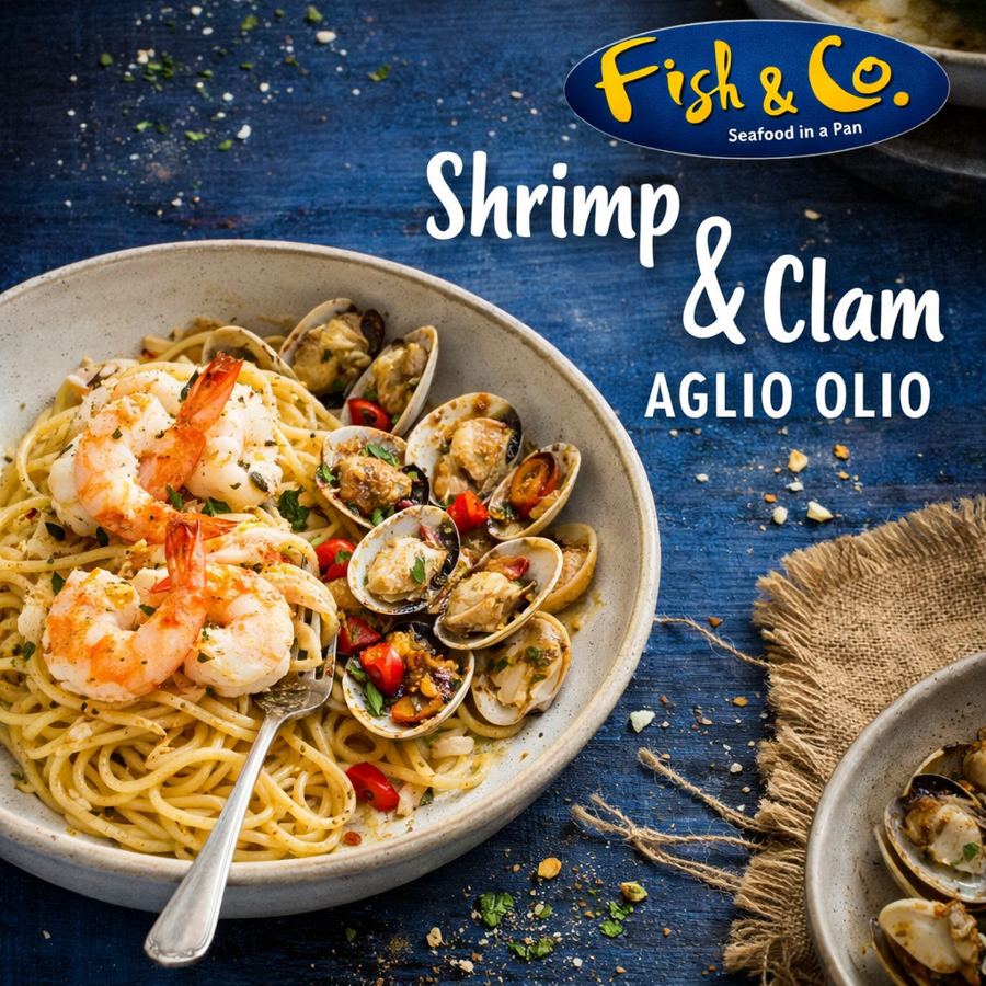 Foto Shrimp & Clam Aglio Olio Fish & Co