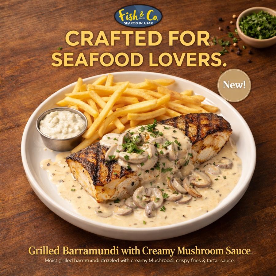 Foto Hg Fish & Mushroom Sauce Fish & Co