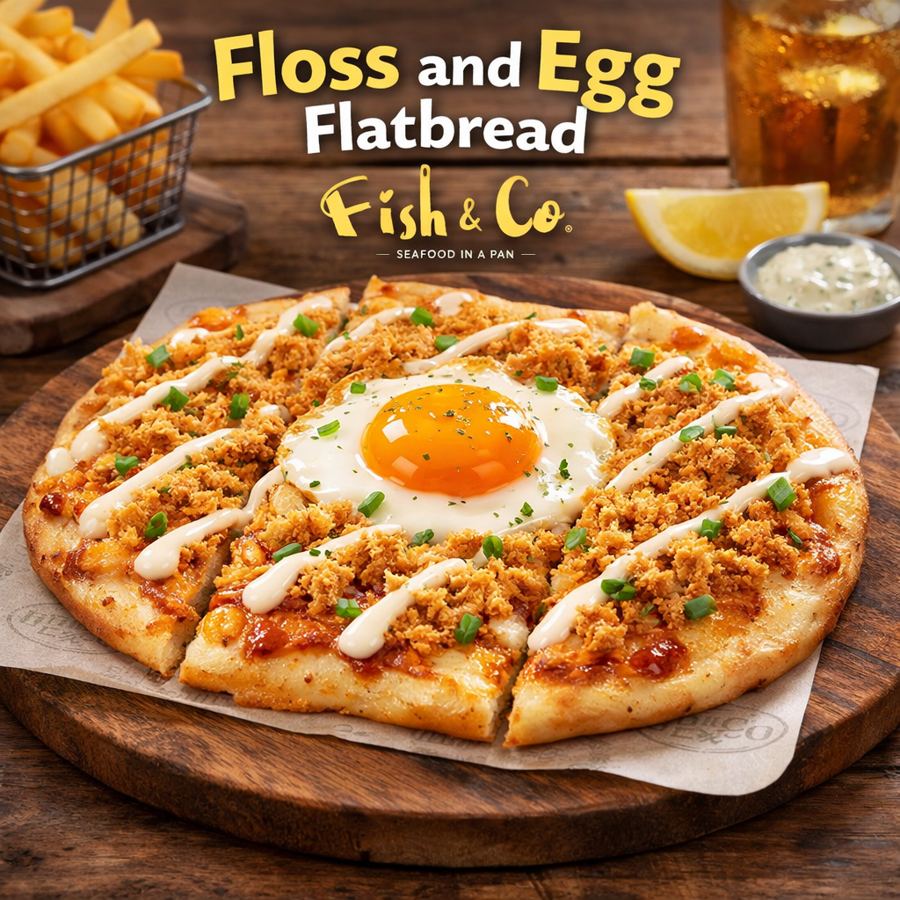Foto Floss & Egg Flat Bread Fish & Co
