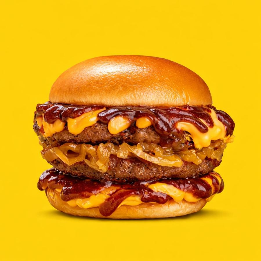 Foto Cheesy BBQ Double XL Beef Burger