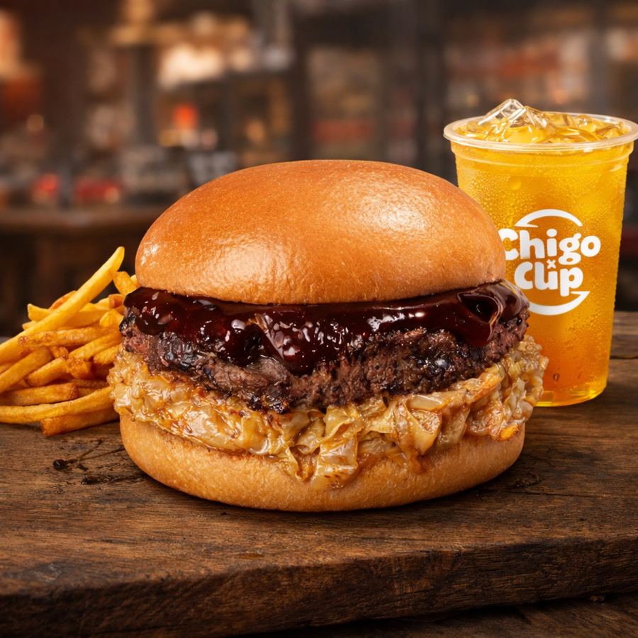 Foto ChiMate Black/Red Sauce Beef Burger