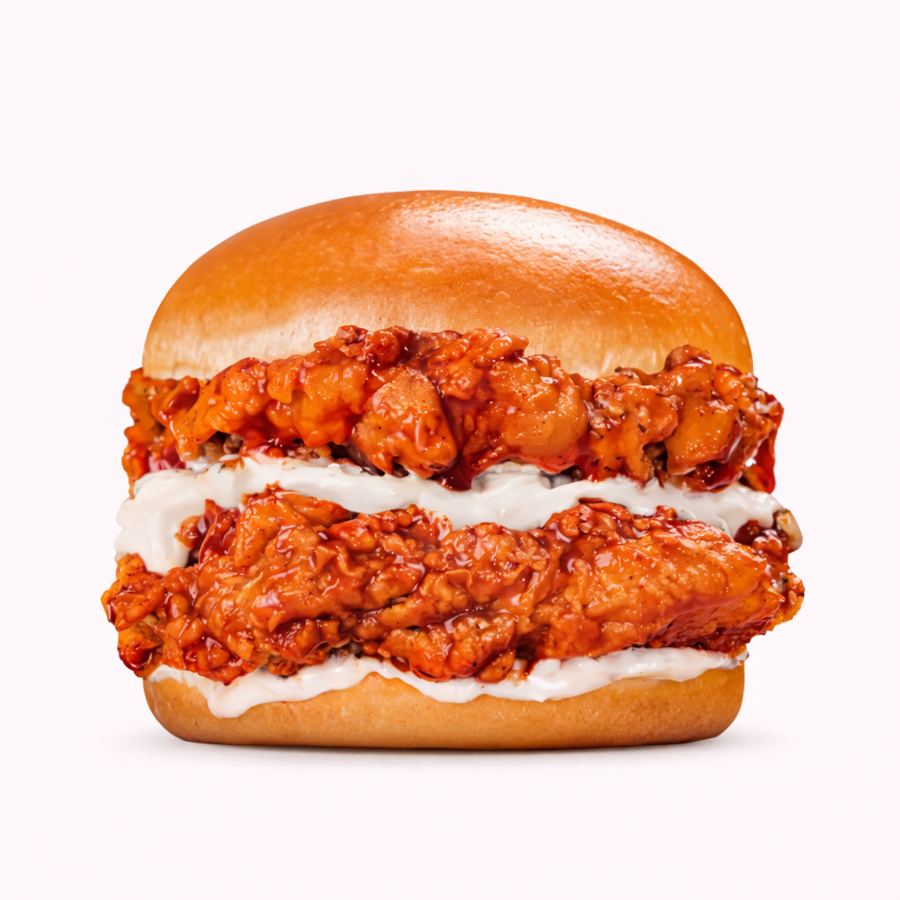 Foto Double Chicken Burger Korean Spicy