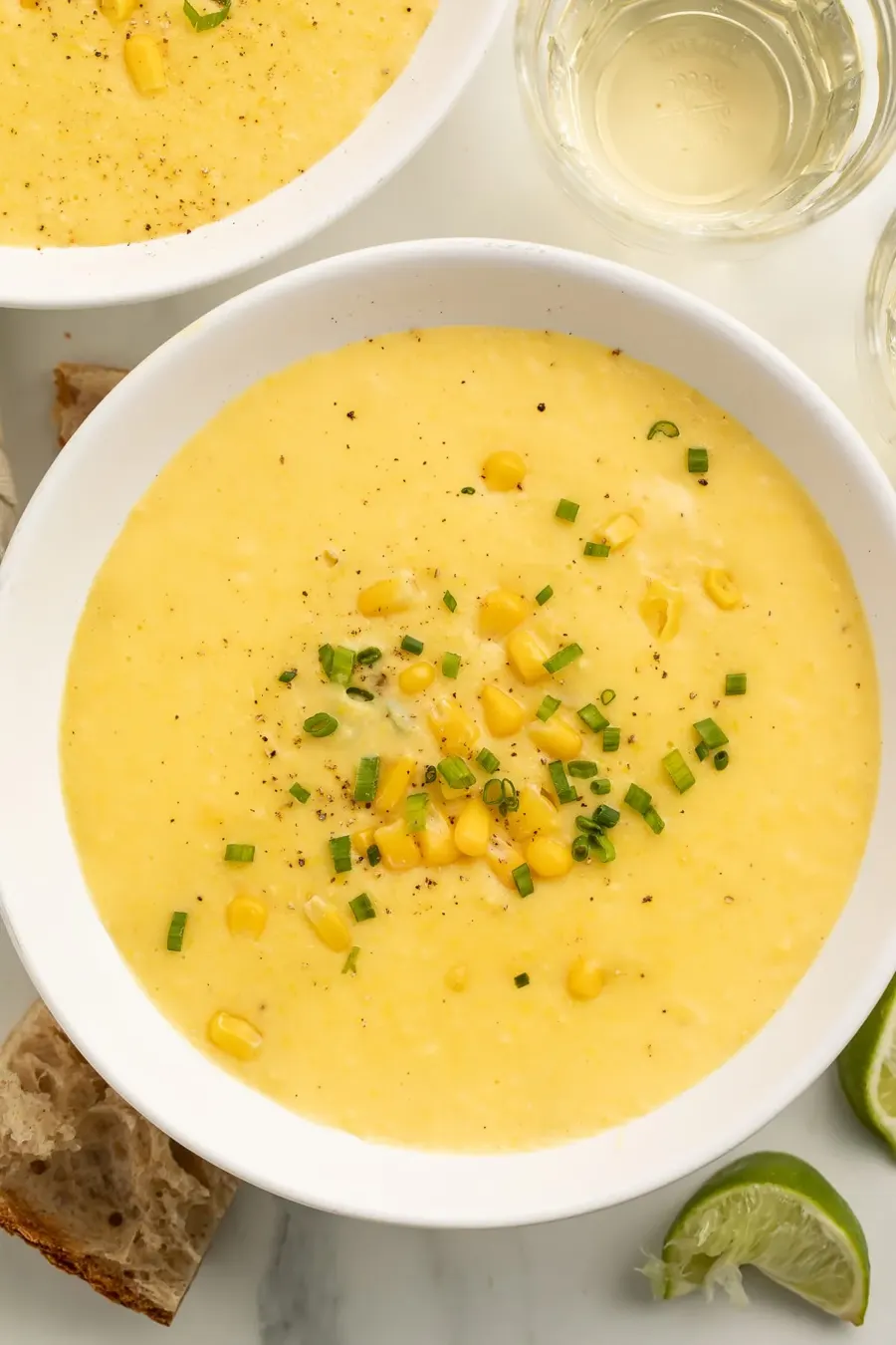 Foto Creamy Homemade Corn Soup - Gandy Steak