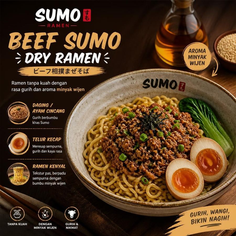 Foto Beef Sumo Dry Ramen Gokana Ramen & Teppan