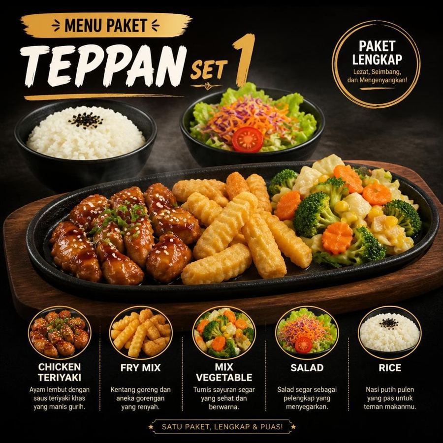 Foto Teppan Set 1 Gokana Ramen & Teppan