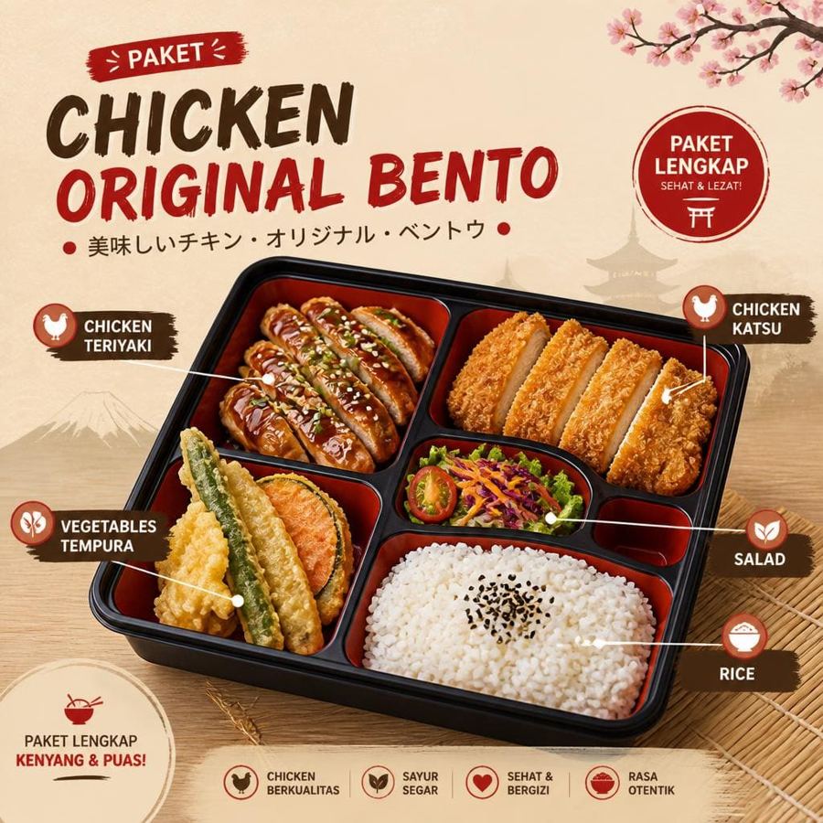 Foto Chicken Original Bento Gokana Ramen & Teppan