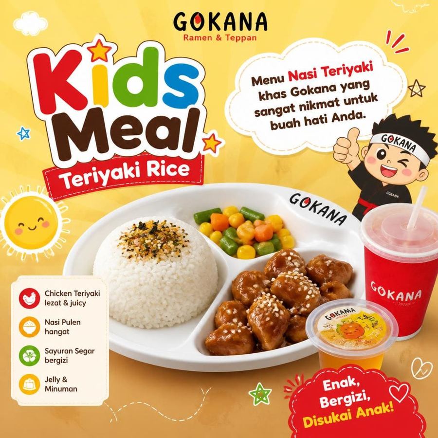 Foto Kids Meal - Teriyaki Rice Gokana Ramen & Teppan