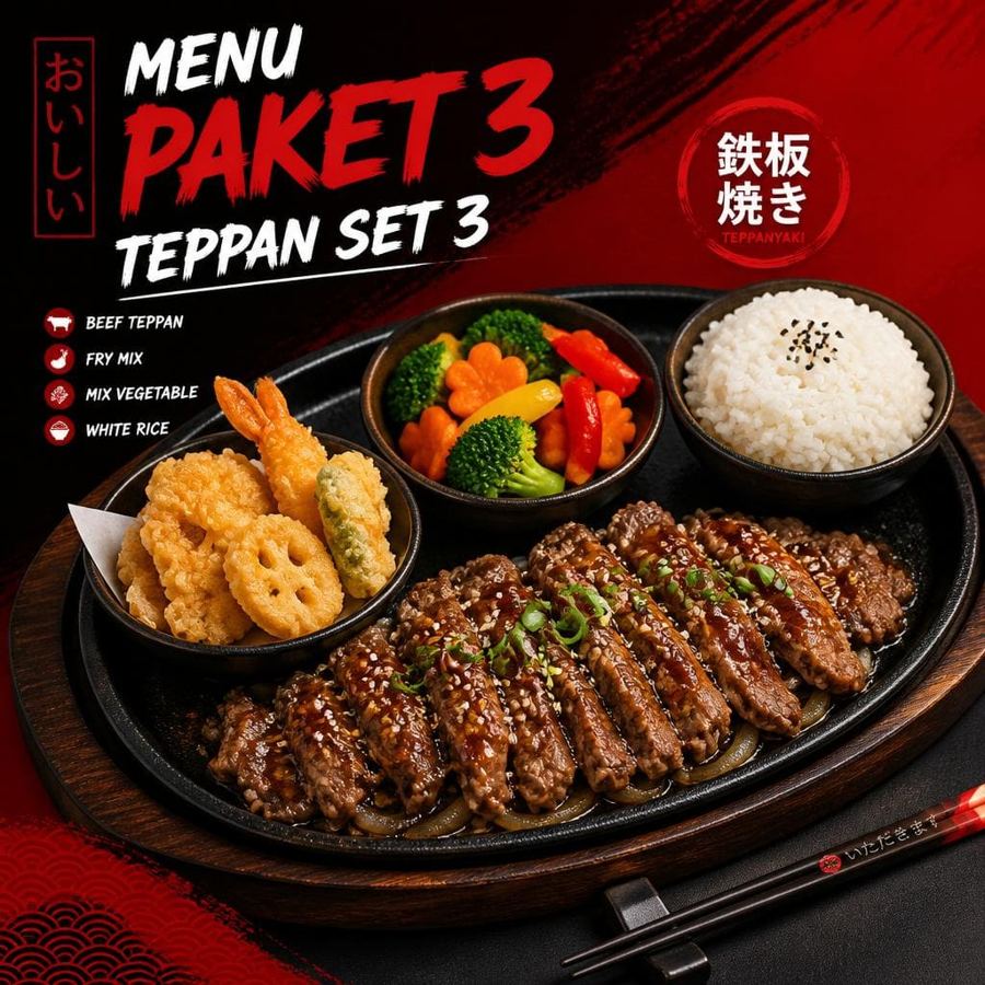Foto Teppan Set 3 Gokana Ramen & Teppan