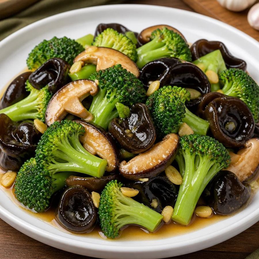 Foto Brokoli Cah Jamur Hitam dari kategori sayur Gopek House