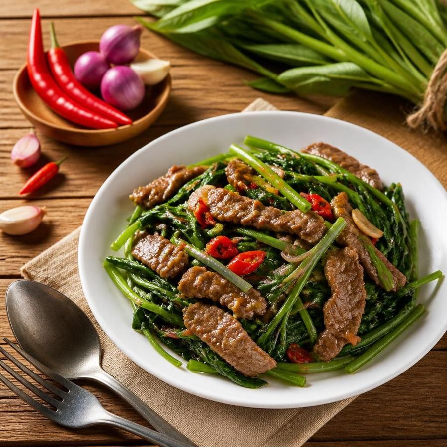 Foto Kangkung Cah Sapi dari kategori sayur Gopek House