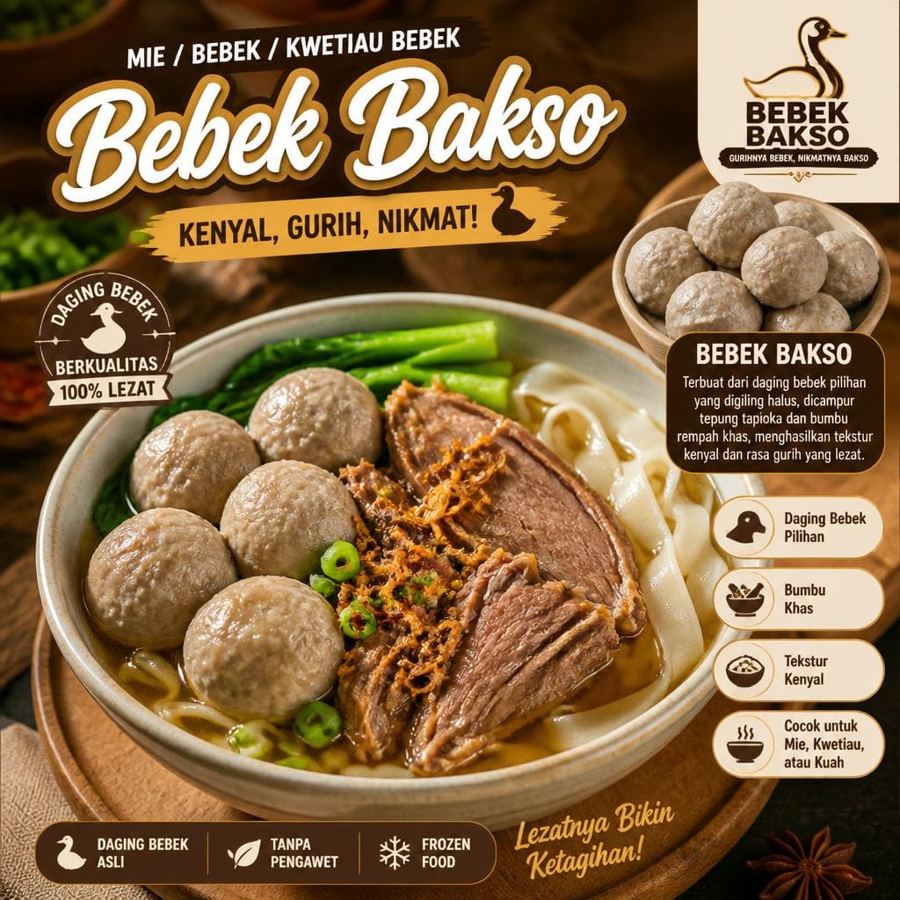Foto Bebek Bakso dari kategori mie bebek kwetiau bebek Gopek House