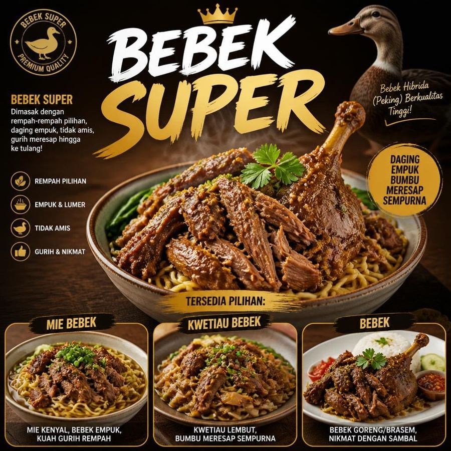 Foto Bebek Super dari kategori mie bebek kwetiau bebek Gopek House