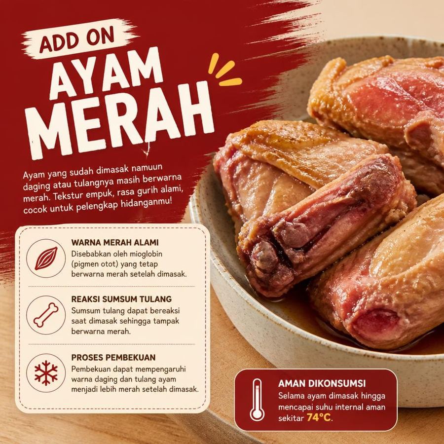Foto Ayam Merah dari kategori add on Gopek House