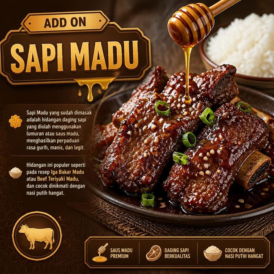 Foto Sapi Madu dari kategori add on Gopek House