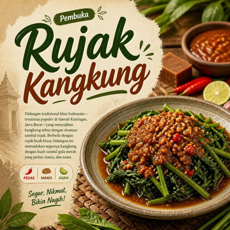 Foto Rujak Kangkung dari kategori pembuka Gopek House