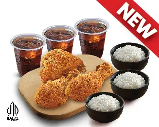 Foto Paket HokBen Fried Chicken 3 PCS