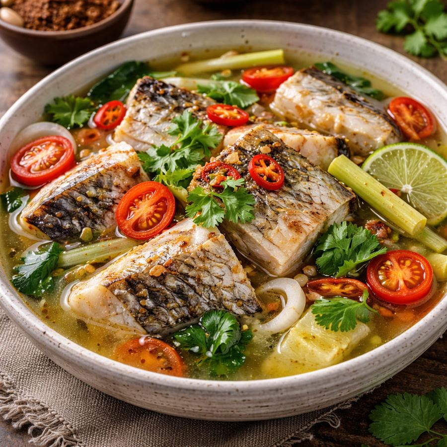Foto soup ikan jimbaran