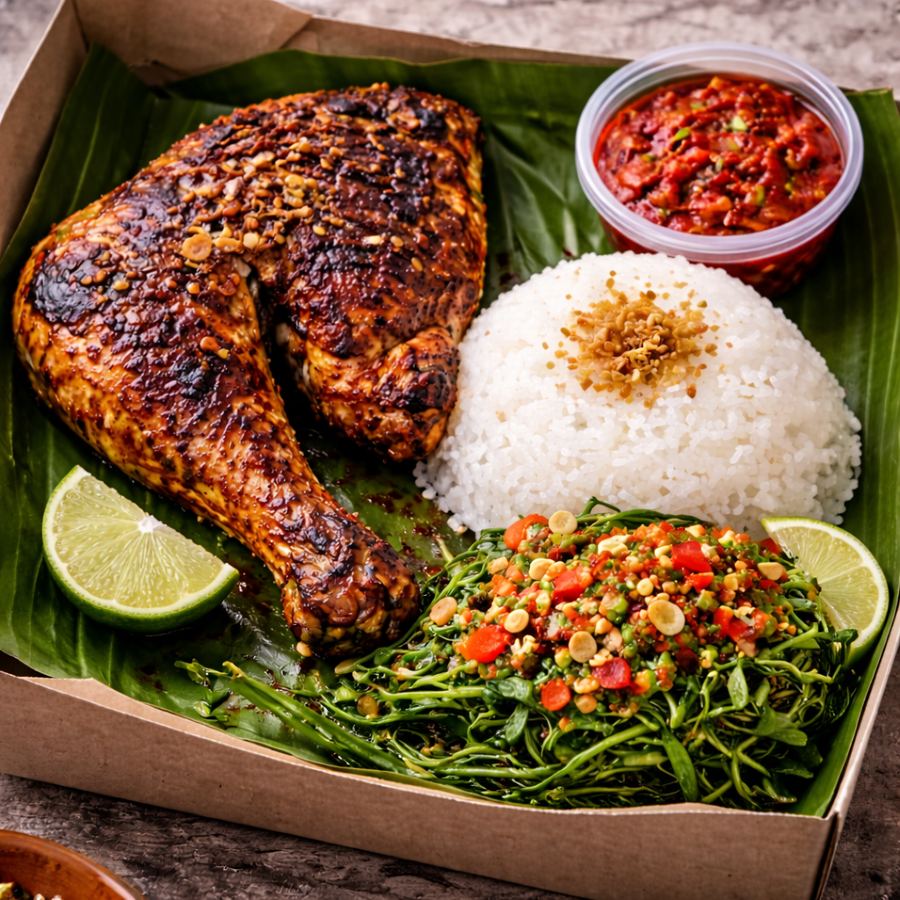 Foto ayam bakar sambel setan