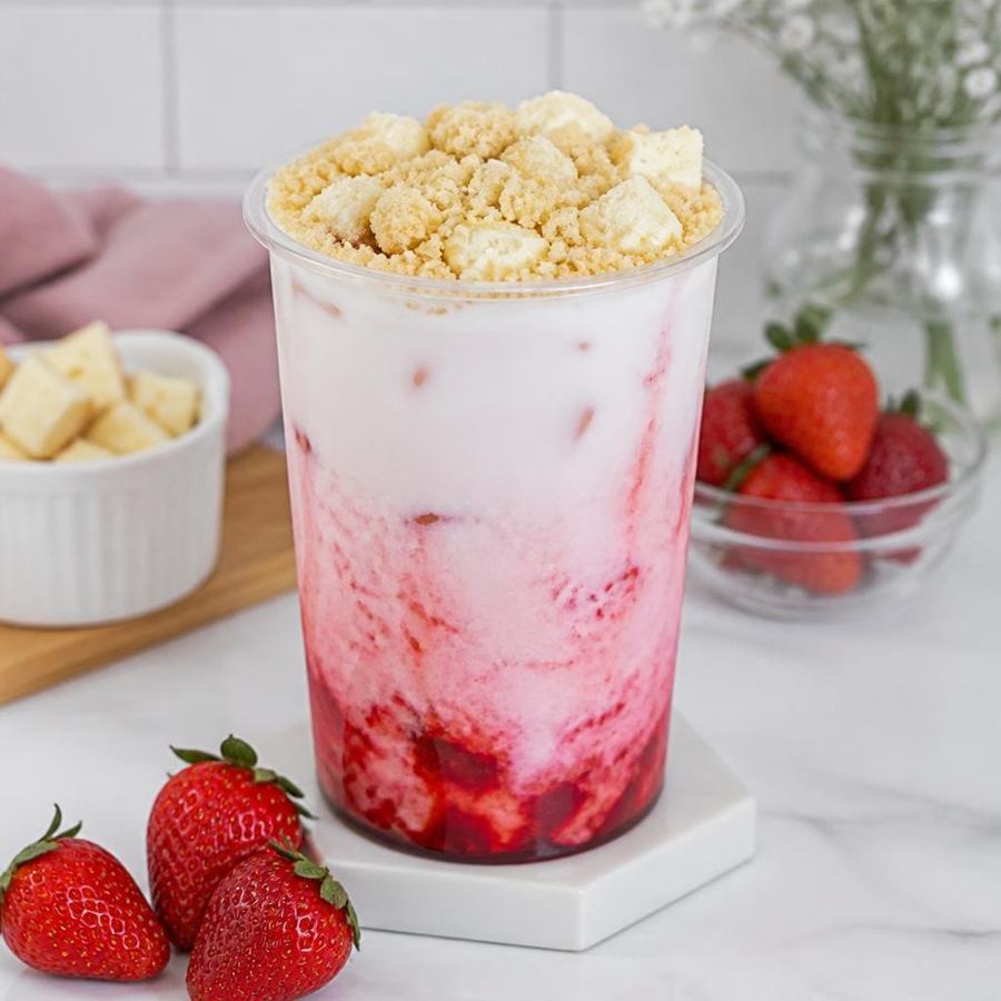 Foto Es Strawberry Cheesecake