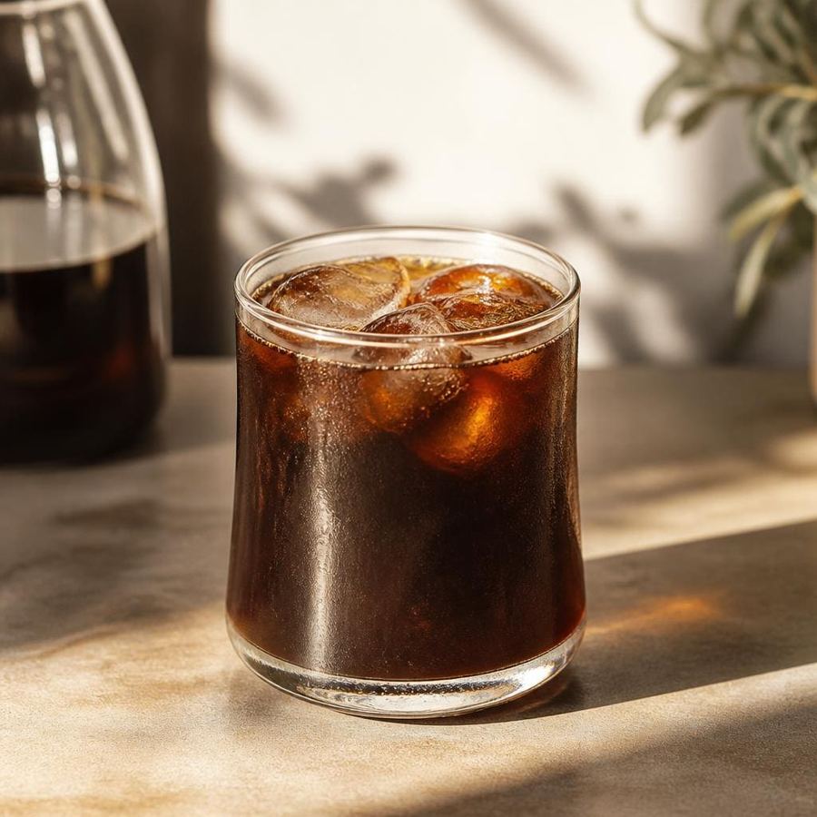 Foto Es Kopi Item Cold Brew