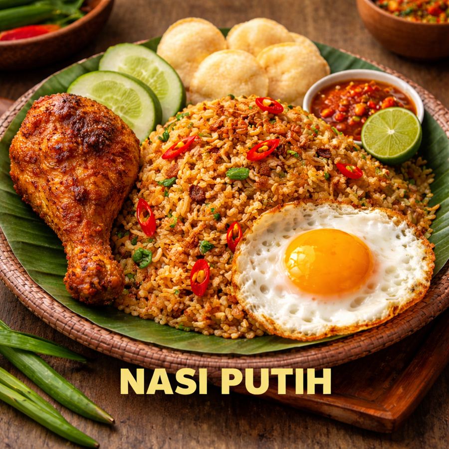 Foto Nasi Putih Kedai Locale
