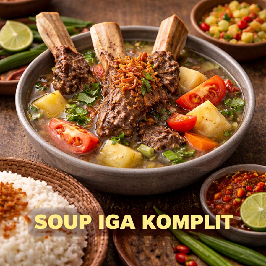 Foto Soup Iga Komplit Kedai Locale