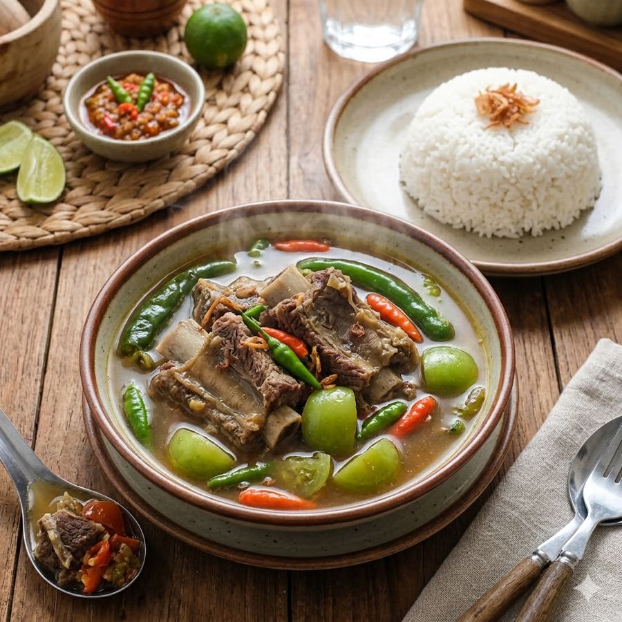 Foto Asam Asam Iga Komplit Kedai Locale