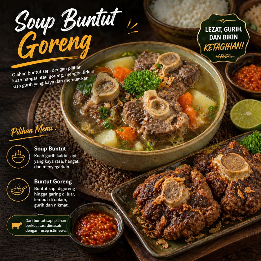 Foto Soup Buntut/Goreng Kedai Tiga Nyonya