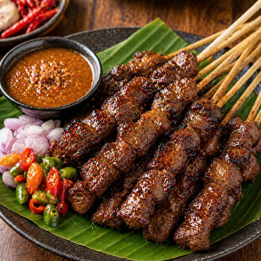Foto Sate Sapi Kedai Tiga Nyonya