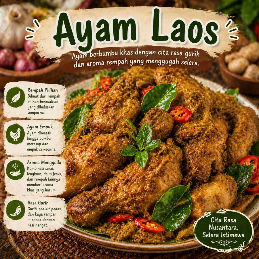 Foto Ayam Laos Kedai Tiga Nyonya