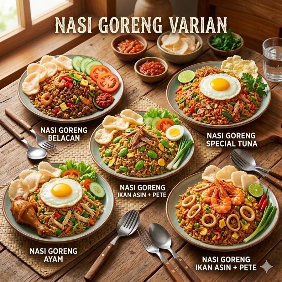 Foto Nasi Goreng Varian Kedai Tiga Nyonya