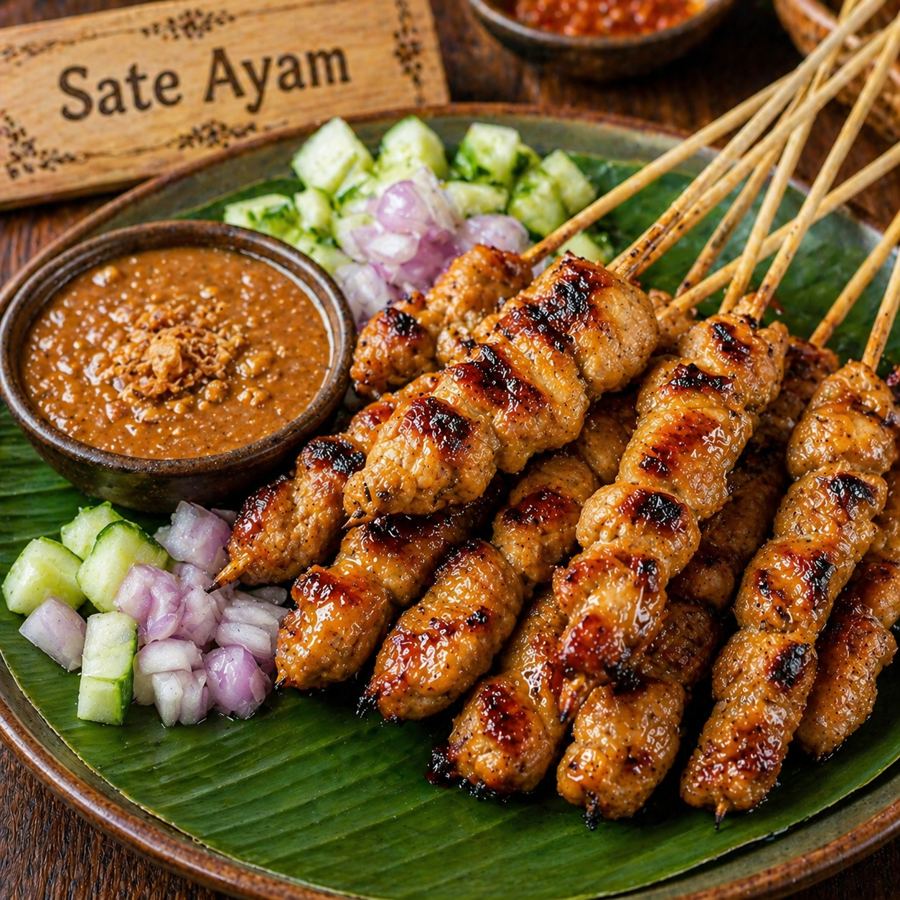 Foto Sate Ayam Kedai Tiga Nyonya