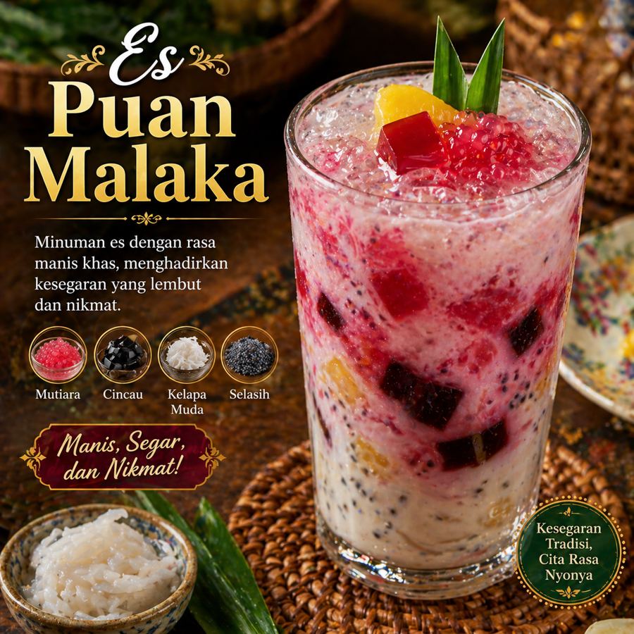 Foto Es Puan Malaka Kedai Tiga Nyonya