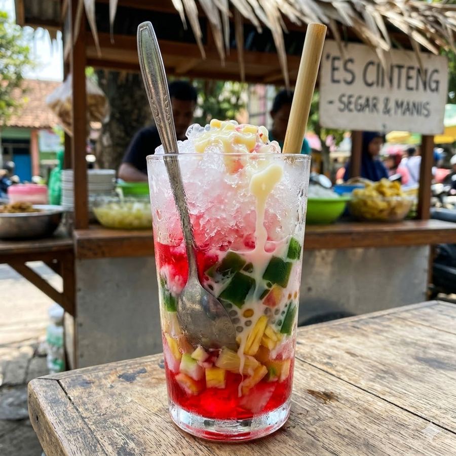 Foto Es Cinteng Kedai Tiga Nyonya