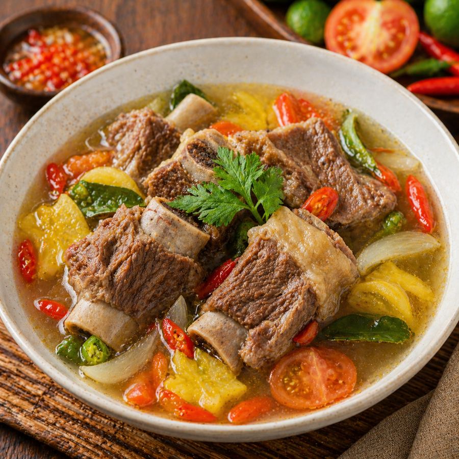 Foto Asam-Asam Iga Sapi Kedai Tiga Nyonya
