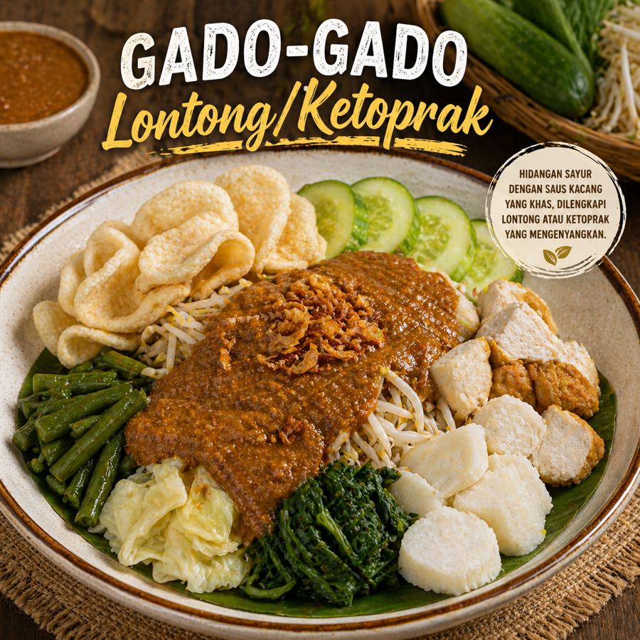 Foto Gado-Gado Lontong/Ketoprak Kedai Tiga Nyonya