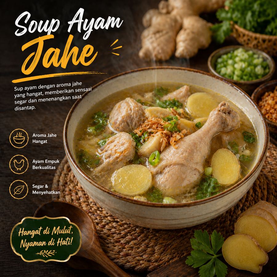 Foto Soup Ayam Jahe Kedai Tiga Nyonya