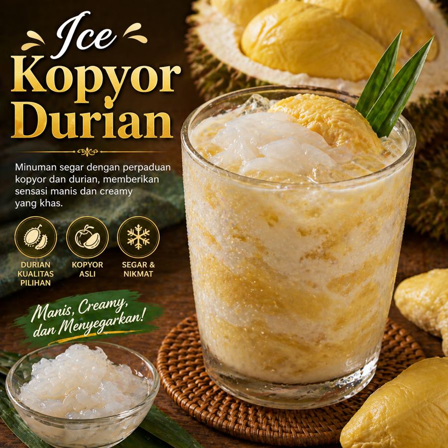 Foto Ice Kopyor Durian Kedai Tiga Nyonya