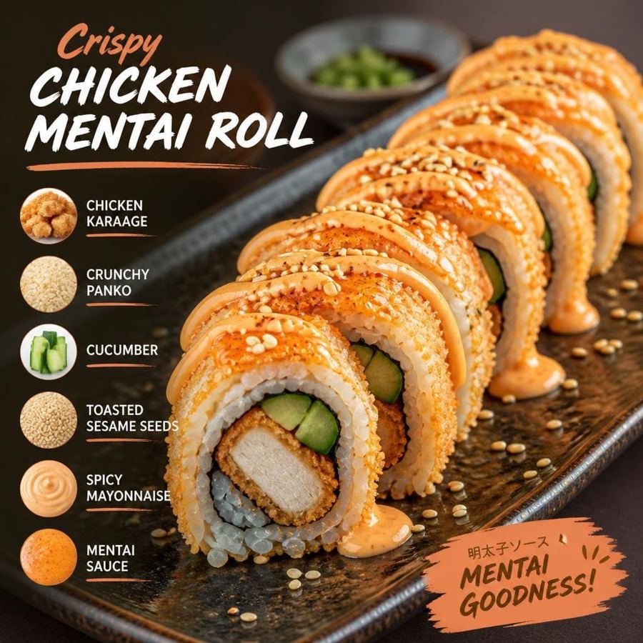 Foto Crispy Chicken Mentai Roll