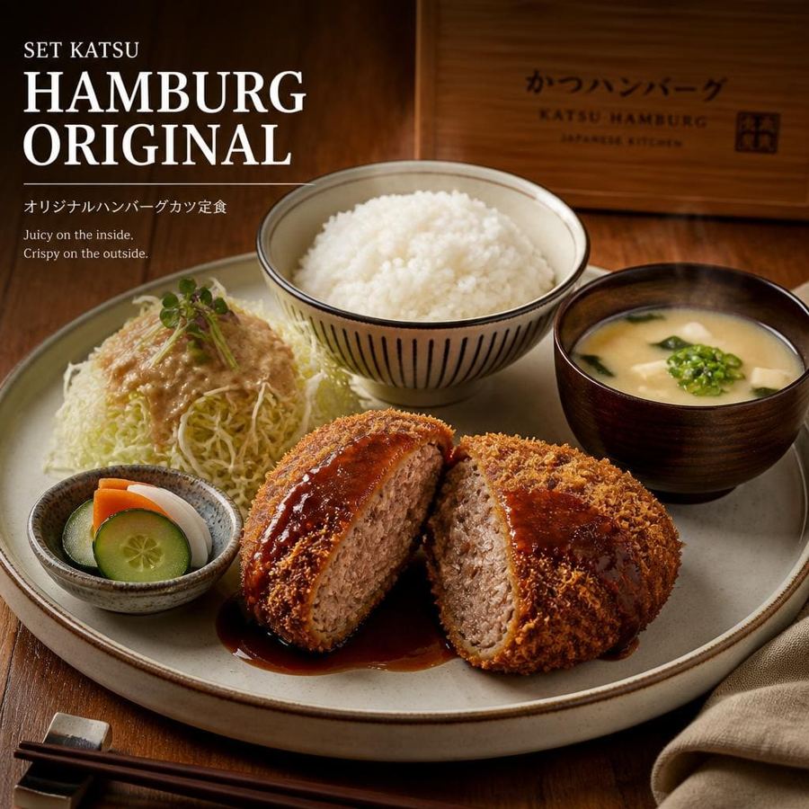 Foto Set Katsu Hamburg Original