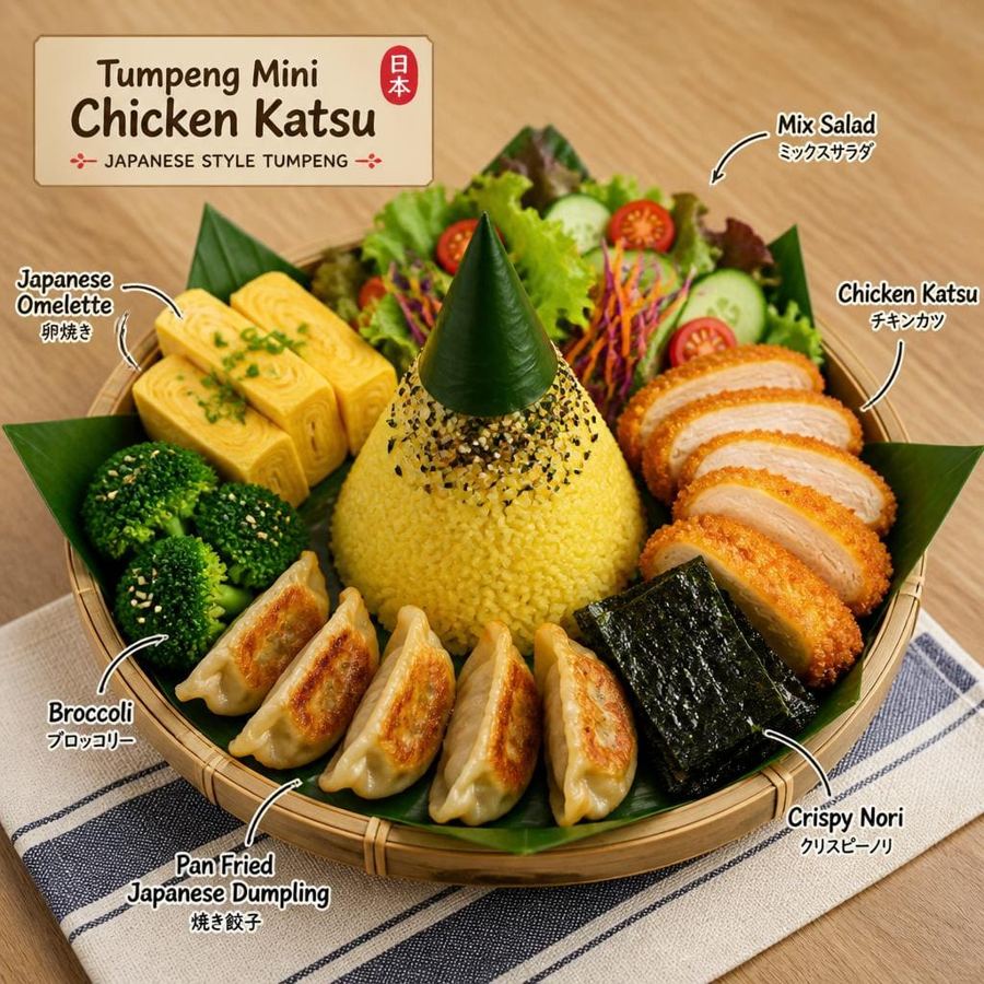 Foto Tumpeng Mini Chicken Katsu